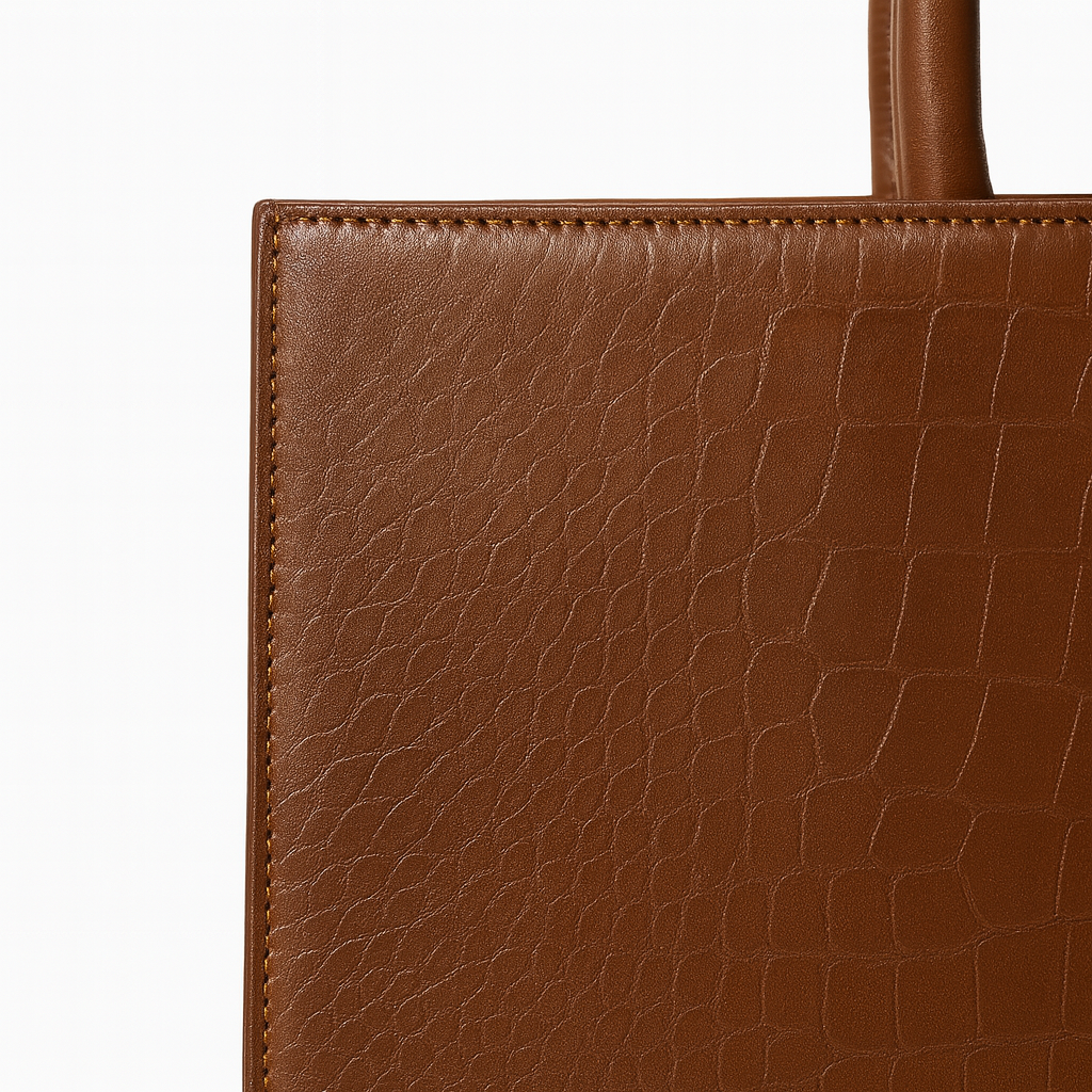 Brown Croco Tote