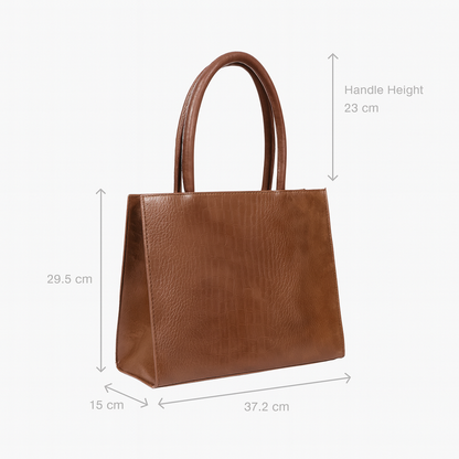Brown Croco Tote