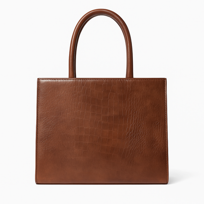 Brown Croco Tote