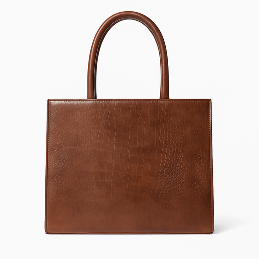 Brown Croco Tote