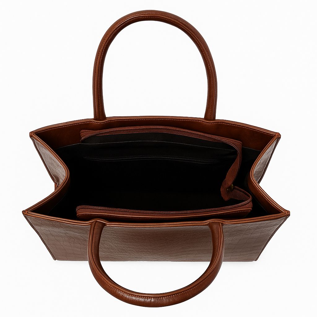 Brown Croco Tote