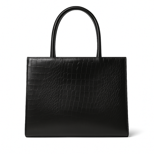 Black Croco Tote