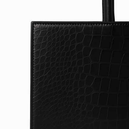 Black Croco Tote