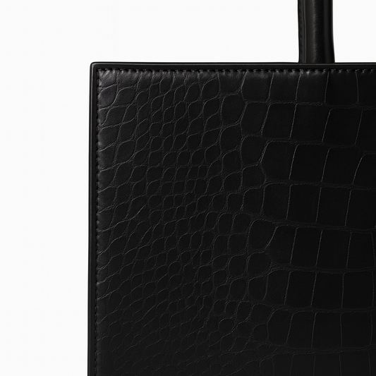 Black Croco Tote