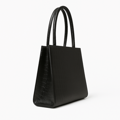 Black Croco Tote